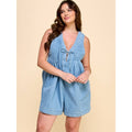 Plus Size Women's Denim Romper - Extra