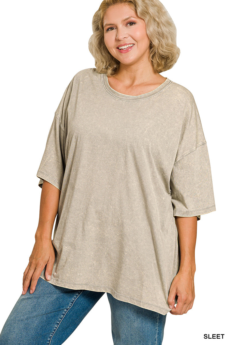 Acid Wash Boyfriend Tee