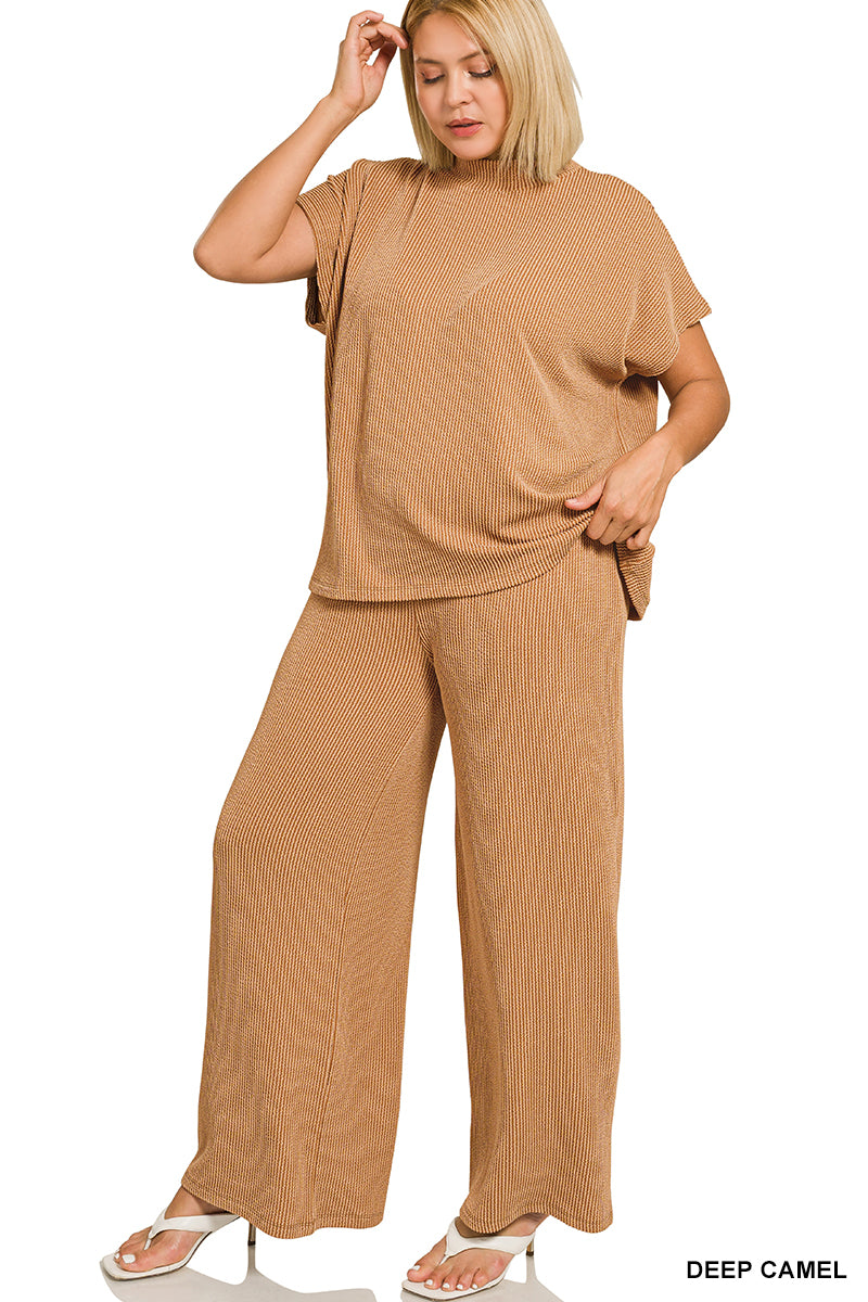 Raised Rib Pant Set