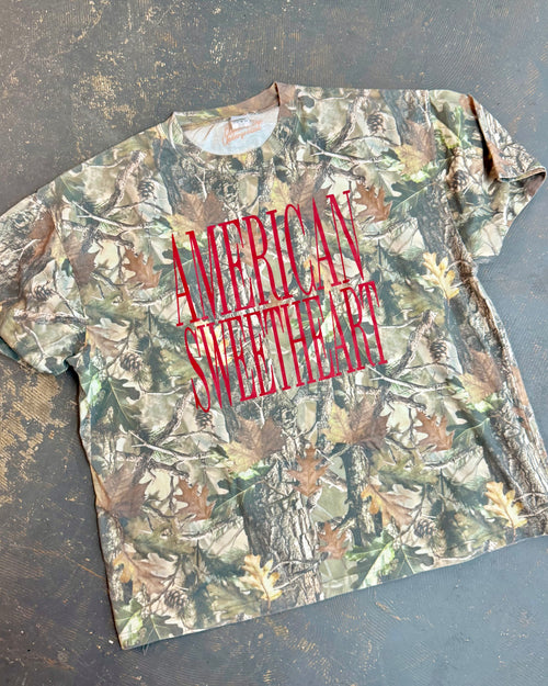 American Sweetheart, Camo Western Boxy Cotton TShirt