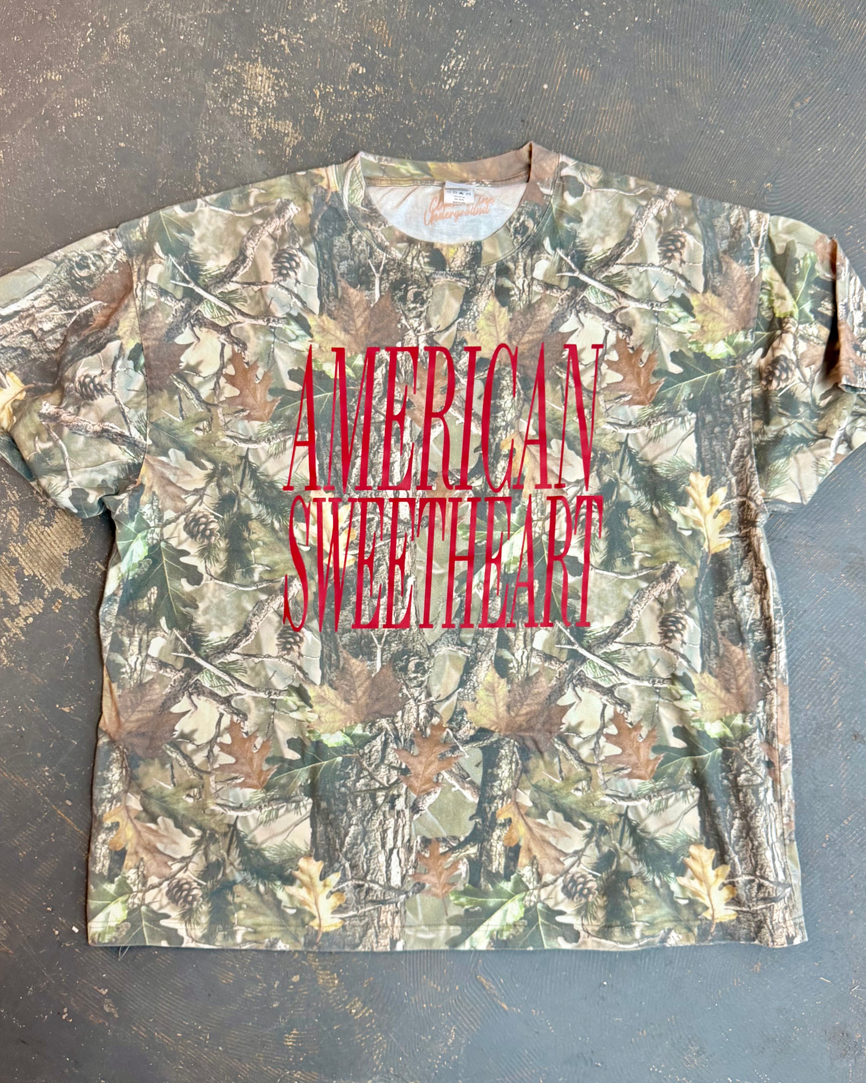 American Sweetheart, Camo Western Boxy Cotton TShirt